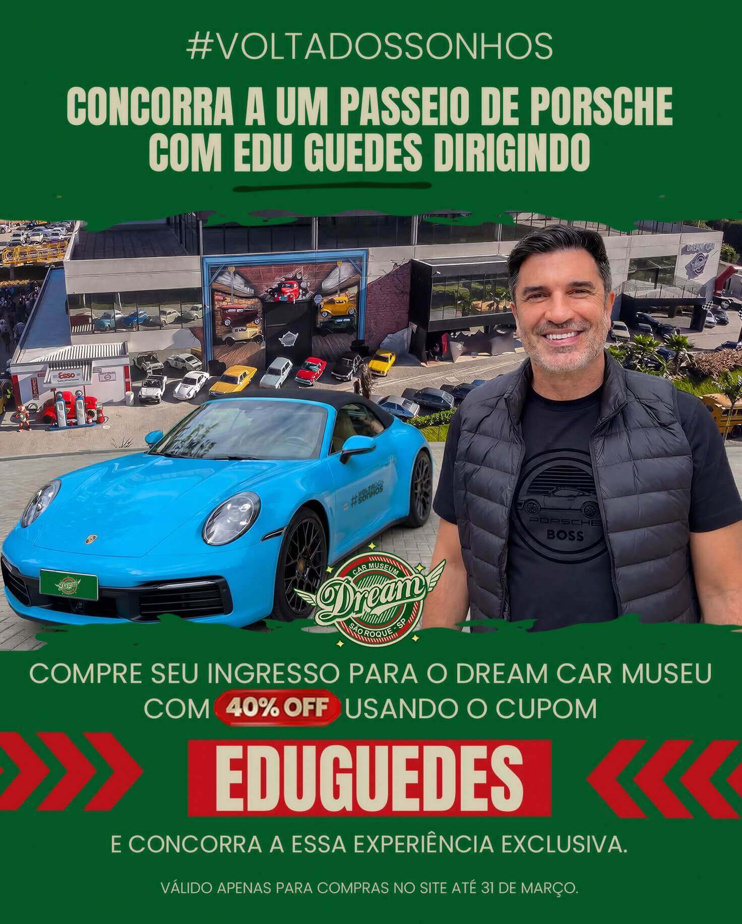 Concorra a um Passeio de Porsche